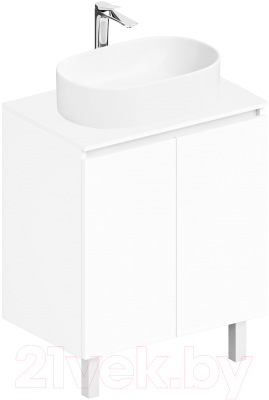 Тумба под умывальник ЗОВ Монови 60 / M60LW0LWS-LDSPW - фото