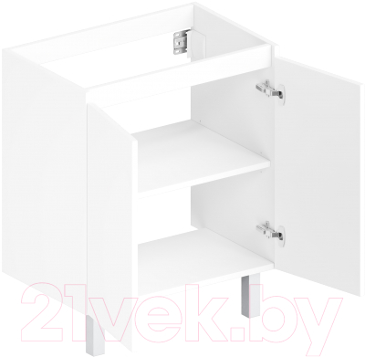 Тумба под умывальник ЗОВ Монови 60 / M60LW0LWS-LDSPW