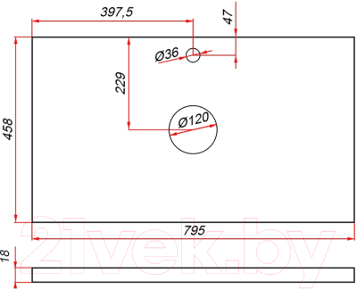 Тумба под умывальник ЗОВ Монови 80 / M80LG0LG-LDSPG