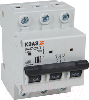 Выключатель автоматический КЭАЗ ВА47-29-3D1-УХЛ3 / 318302 - фото