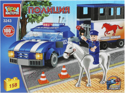 Конструктор Город мастеров Полицейский конный патруль / 3243-UU - фото