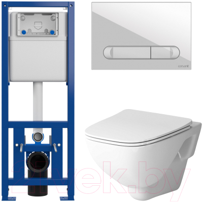 Унитаз подвесной с инсталляцией AM.PM X-Joy C851701SC + Cersanit Link Pro S-IN-MZ-LINK_PRO + 64109 - фото