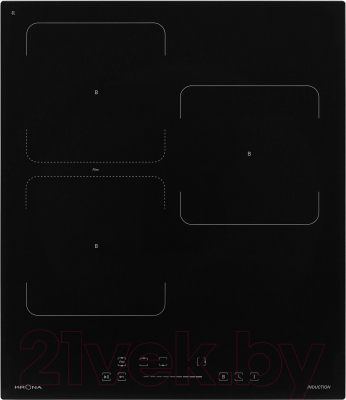 Индукционная варочная панель Krona Erde 45 BL 3BFTS / КА-00006696 - фото