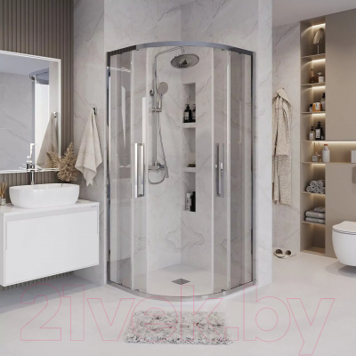 Душевой уголок Grossman Cosmo 100x100x195 / 301.K33.02.1010.10.00 (хром/прозрачное стекло)