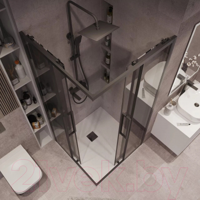 Душевой уголок Grossman Cosmo 80x80x195 / 300.K33.02.8080.21.10