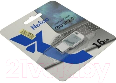 USB flash накопитель Netac UA31 USB2.0 16GB (NT03UA31N-016G-20BL)
