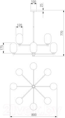 Люстра Евросвет 60161/8 
