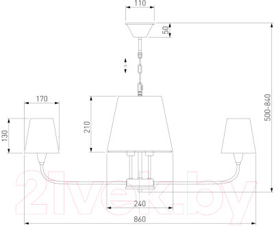 Люстра Евросвет 60154