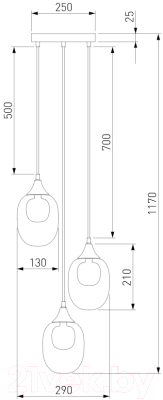 Люстра Евросвет 70216/3 