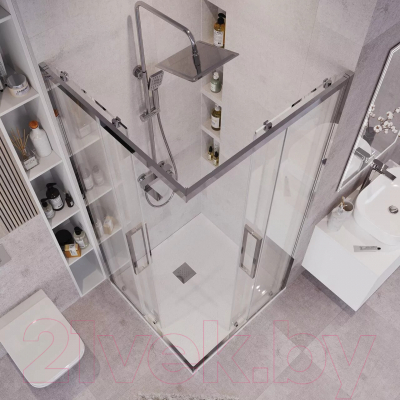 Душевой уголок Grossman Cosmo 100x100x195 / 300.K33.02.1010.10.00