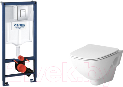 Унитаз подвесной с инсталляцией AM.PM X-Joy C851701SC + Rapid SL 38772001 - фото