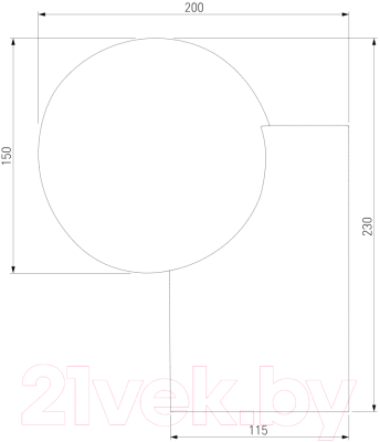 Бра уличное Elektrostandard Gravity 35166/U