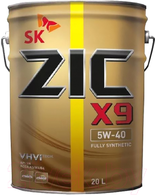 Моторное масло ZIC X9 5W40 / 192613 (20л) - фото