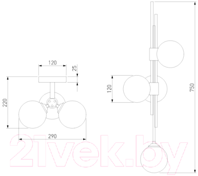 Бра Евросвет 50383/3 
