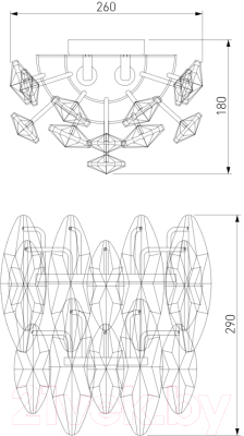 Бра Bogate's 372/2 Strotskis