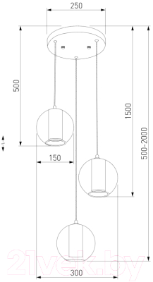Люстра Евросвет 50258/3 LED 