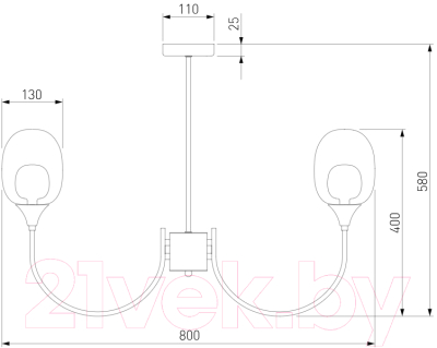 Люстра Евросвет 70217/8 