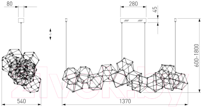 Люстра Евросвет 90368/14 