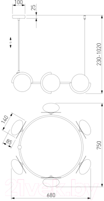 Люстра Евросвет 70150/6 