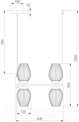 Люстра Евросвет 30183/4 