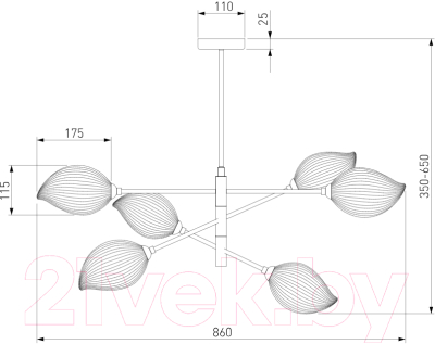 Люстра Евросвет 30189/6 