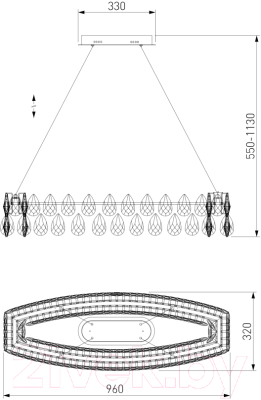 Люстра Bogate's 90372/1 Strotskis