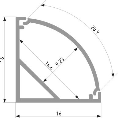 Профиль для светодиодной ленты Elektrostandard LL-2-ALP008
