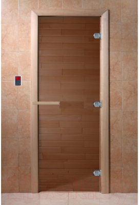 Стеклянная дверь для бани/сауны Doorwood Теплый день 180x80 / DW01873