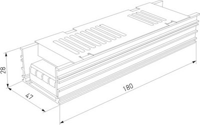 Блок питания для светодиодной ленты Elektrostandard 150W 12V IP00