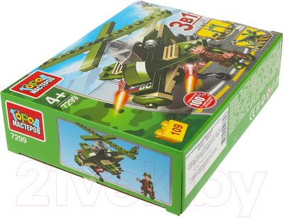 Конструктор Город мастеров Военный Вертолет / 7299-PZ