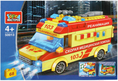 Конструктор Город мастеров Автомобиль Реанимации / 50013-ZH - фото