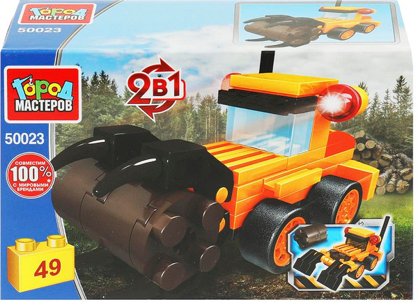 Конструктор Город мастеров Погрузчик 2в1 / 50023-KK