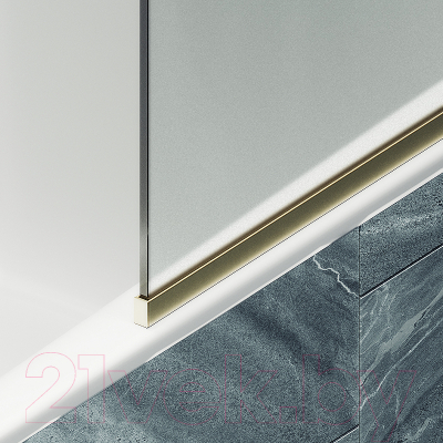 Стеклянная шторка для ванны MaybahGlass MGV-130-3у