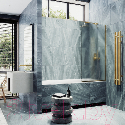 Стеклянная шторка для ванны MaybahGlass MGV-137-3у