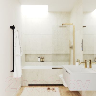 Стеклянная шторка для ванны MaybahGlass MGV-253-3у