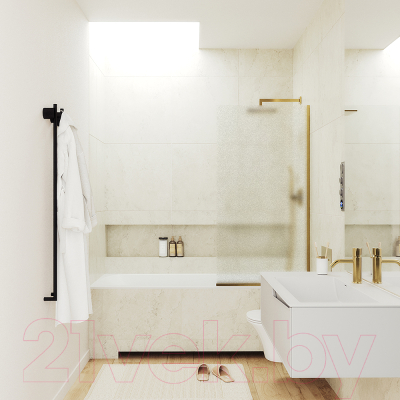 Стеклянная шторка для ванны MaybahGlass MGV-91-3у