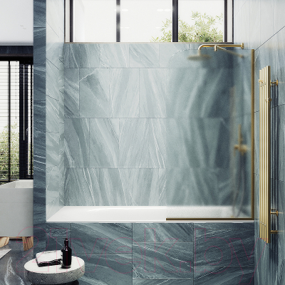 Стеклянная шторка для ванны MaybahGlass MGV-95-3у