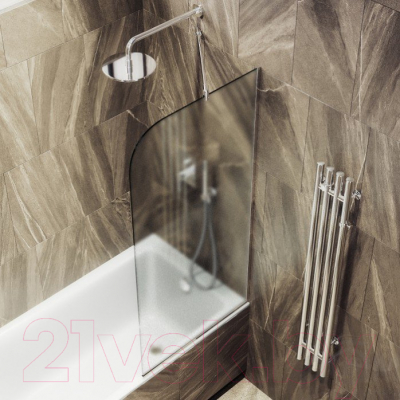 Стеклянная шторка для ванны MaybahGlass MGV-137-4у