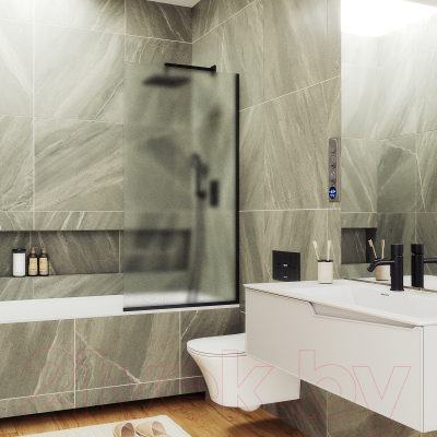 Стеклянная шторка для ванны MaybahGlass MGV-90-6у