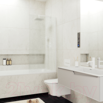 Стеклянная шторка для ванны MaybahGlass MGV-90-1у