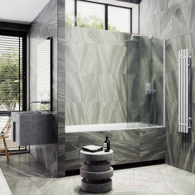 Стеклянная шторка для ванны MaybahGlass MGV-253-1ш