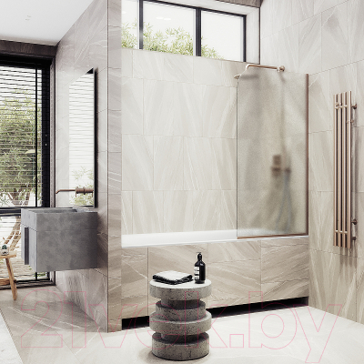 Стеклянная шторка для ванны MaybahGlass MGV-621-2