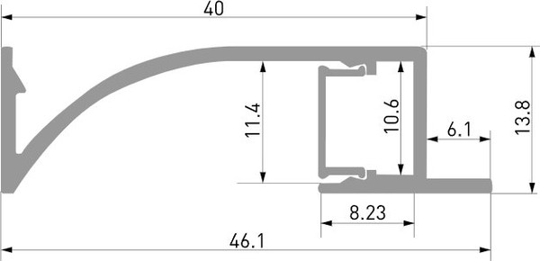 Профиль для светодиодной ленты Elektrostandard LL-2-ALP021