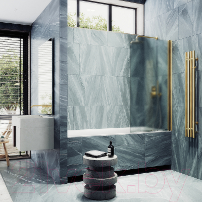 Стеклянная шторка для ванны MaybahGlass MGV-615-3