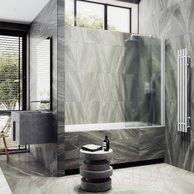 Стеклянная шторка для ванны MaybahGlass MGV-621-1