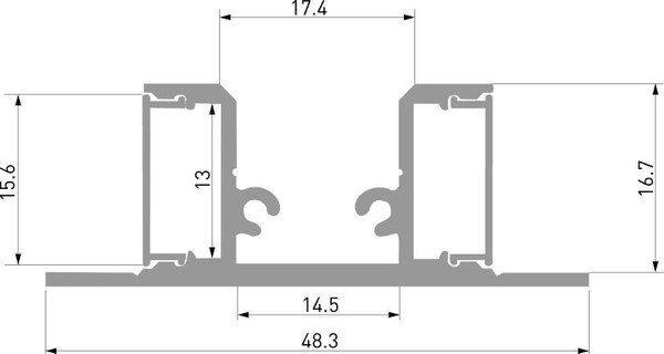 Профиль для светодиодной ленты Elektrostandard LL-2-ALP022
