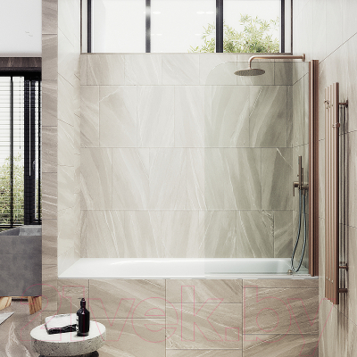 Стеклянная шторка для ванны MaybahGlass MGV-596-2