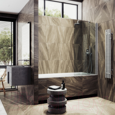 Стеклянная шторка для ванны MaybahGlass MGV-596-5