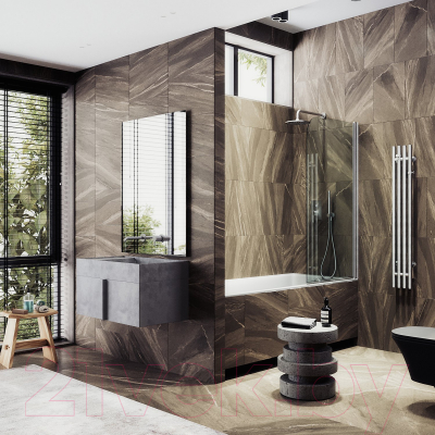 Стеклянная шторка для ванны MaybahGlass MGV-598-5