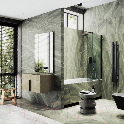 Стеклянная шторка для ванны MaybahGlass MGV-599-6